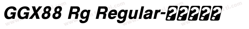GGX88 Rg Regular字体转换